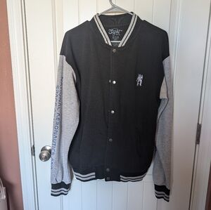 Eighty Eight Brand NASA Varsity Button Up Sweater Mens Medium